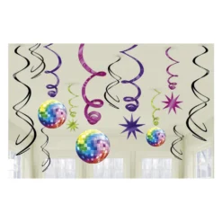 Spiralen Deko 70er Jahre Disco