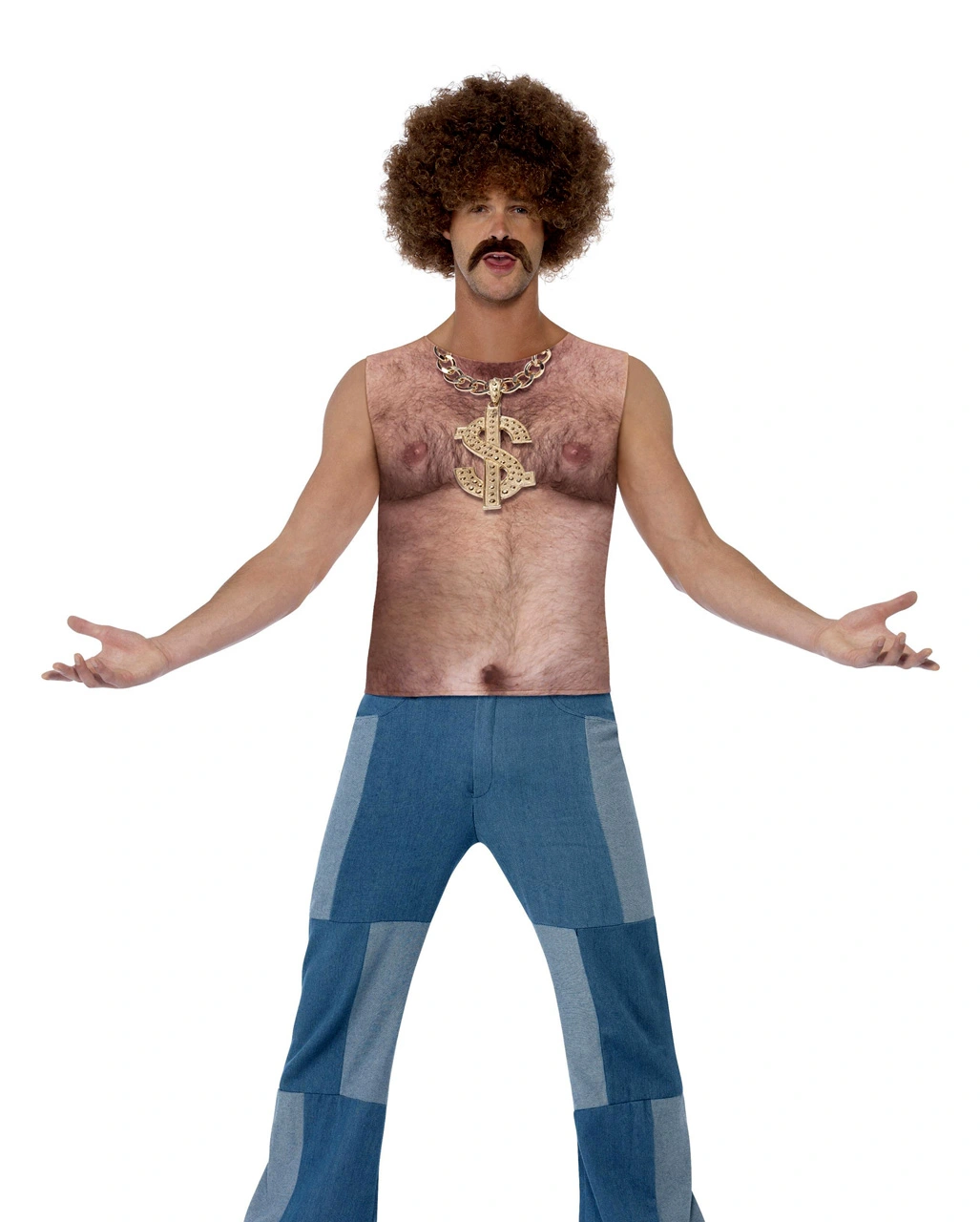 70er Haariger Oberkörper Achselshirt