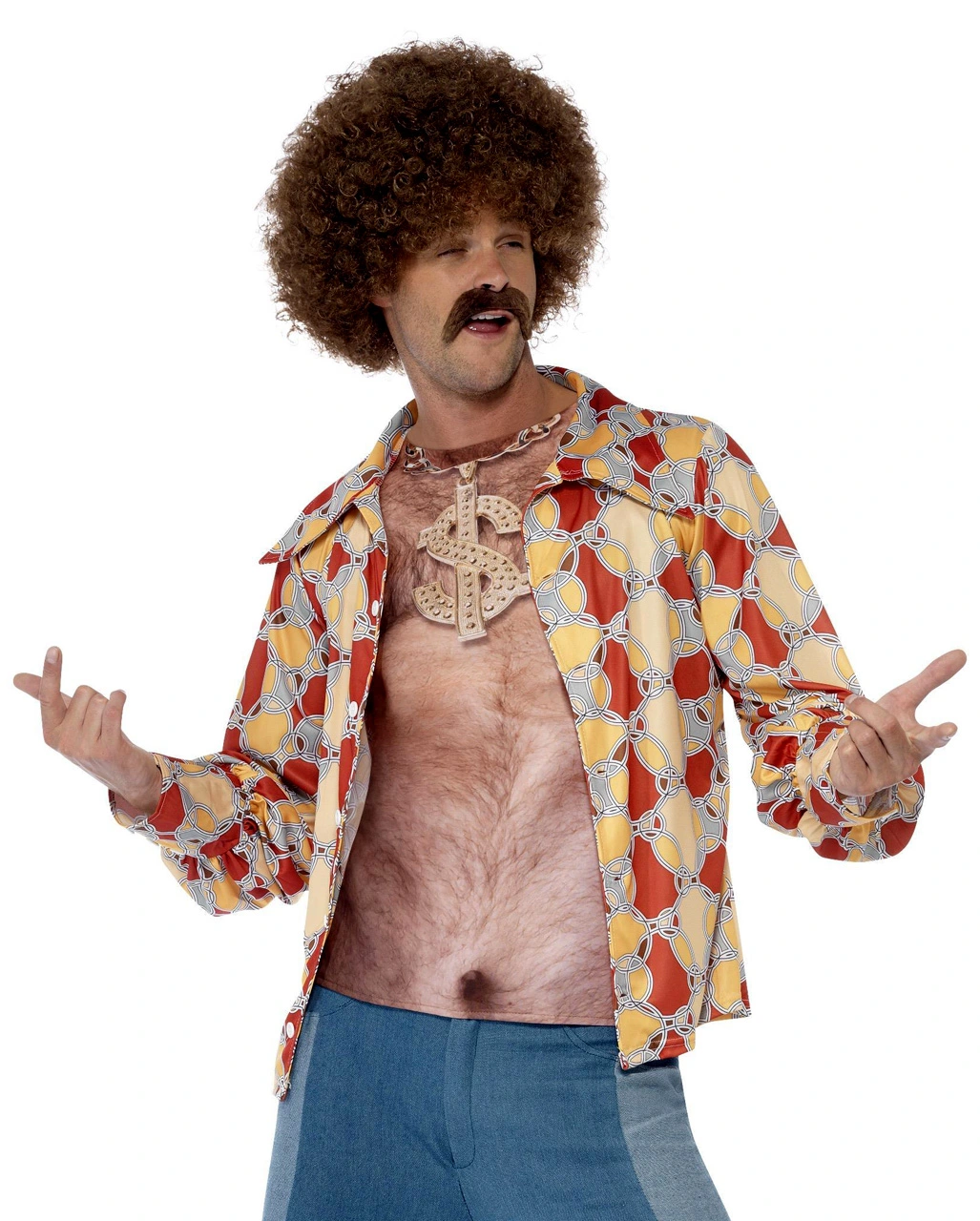 70er Haariger Oberkörper Achselshirt – Bild 2