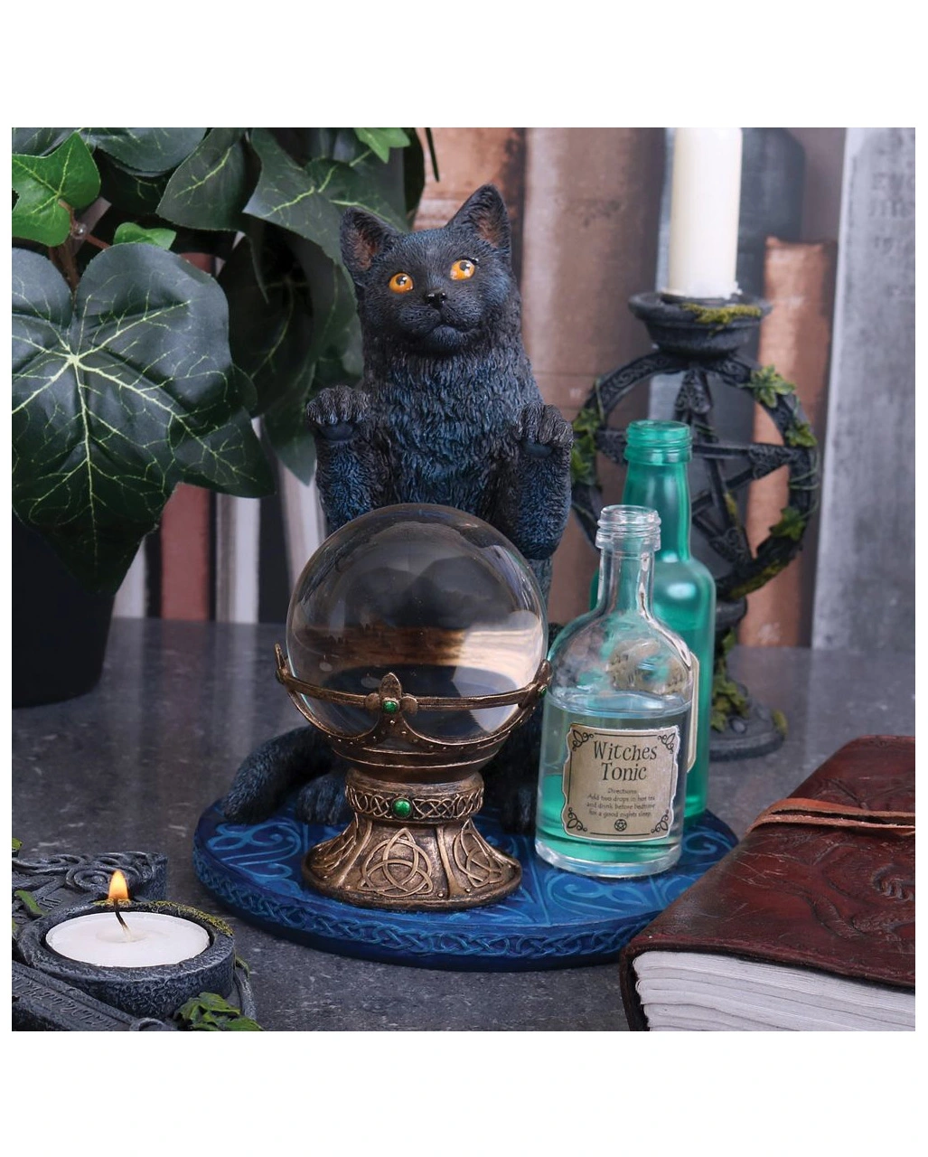 Der Hexenlehrling Katzenfigur 19,5cm – Bild 2