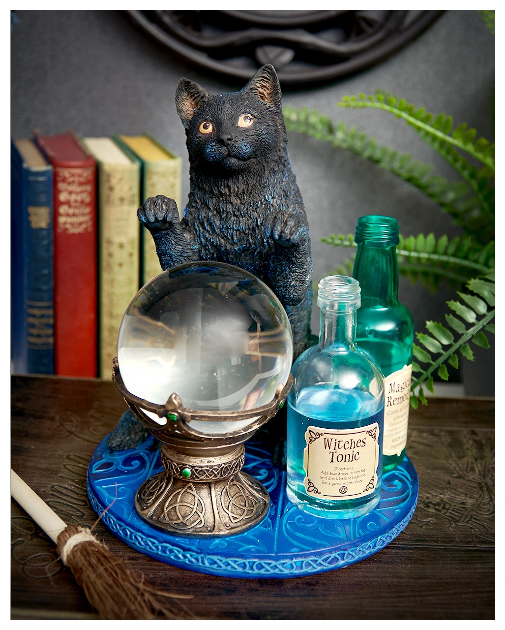 Der Hexenlehrling Katzenfigur 19,5cm – Bild 3