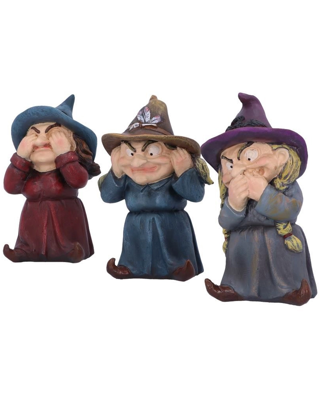 Drei Weise Hexen Kunststein Figuren 9cm – Bild 2