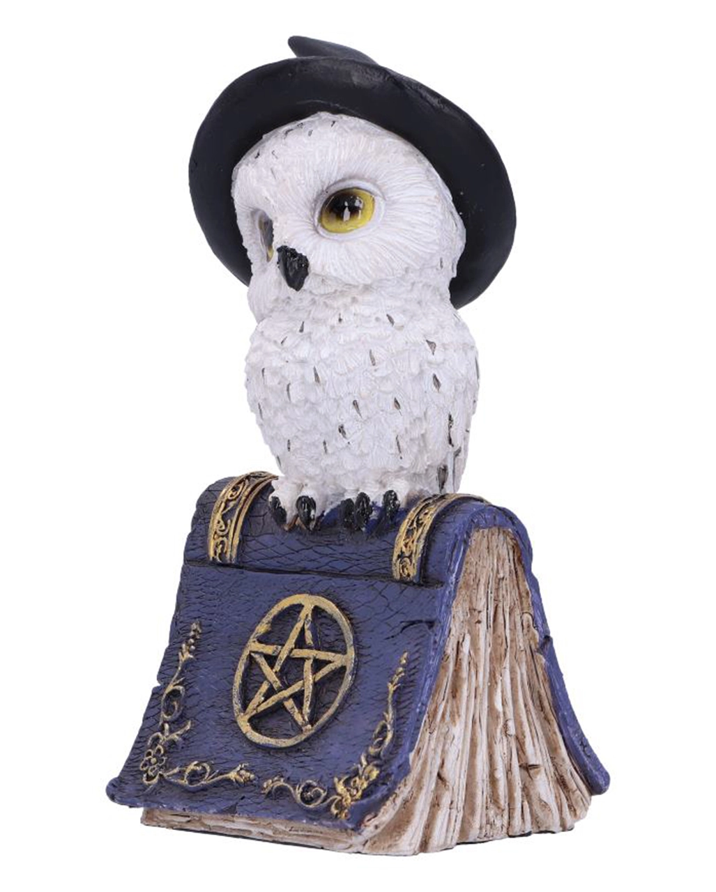 Eule Mit Pentagramm Zauberbuch 12,5cm – Bild 2