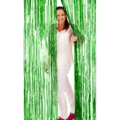 Grüner Fransen Vorhang 1x2m