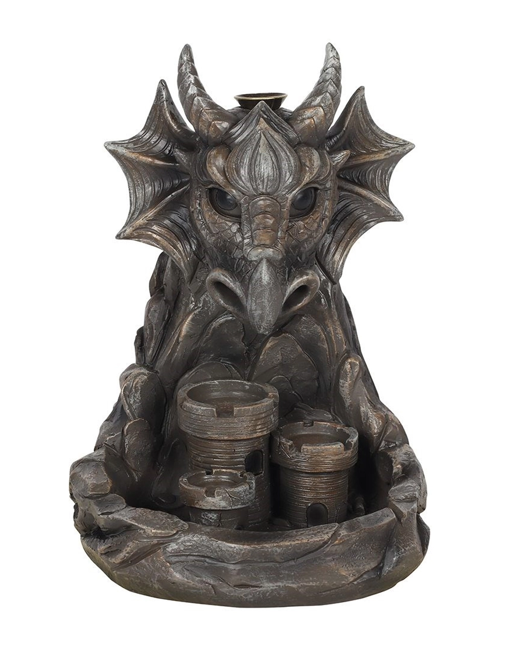 Grauer Drache Backflow Räucherkegelhalter – Bild 2