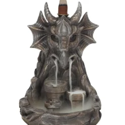 Grauer Drache Backflow Räucherkegelhalter