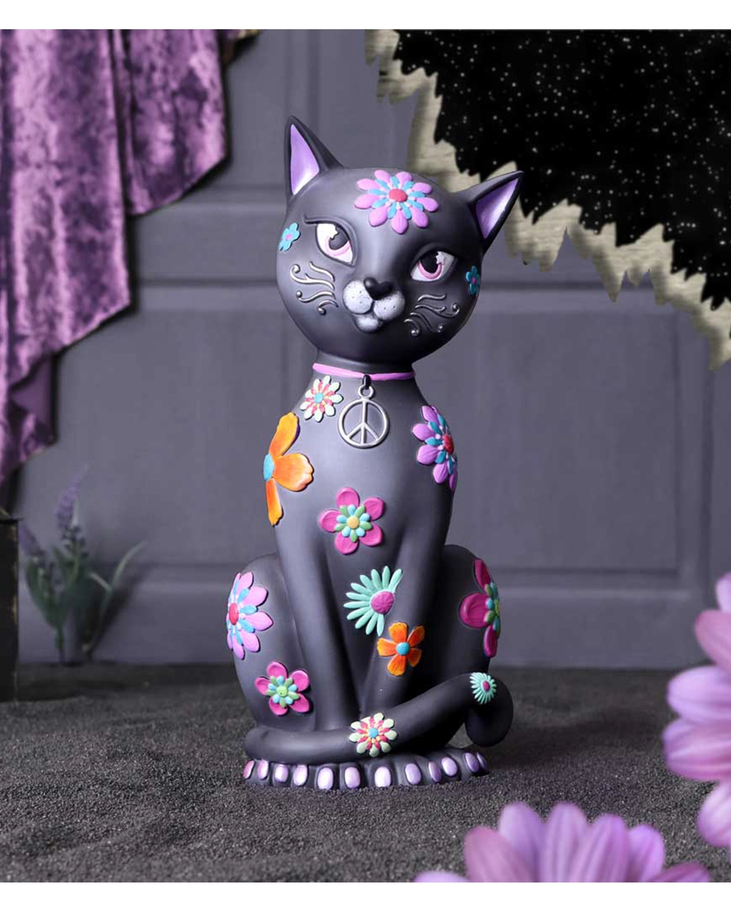 Fröhliche Katzenfigur 26cm – Bild 7