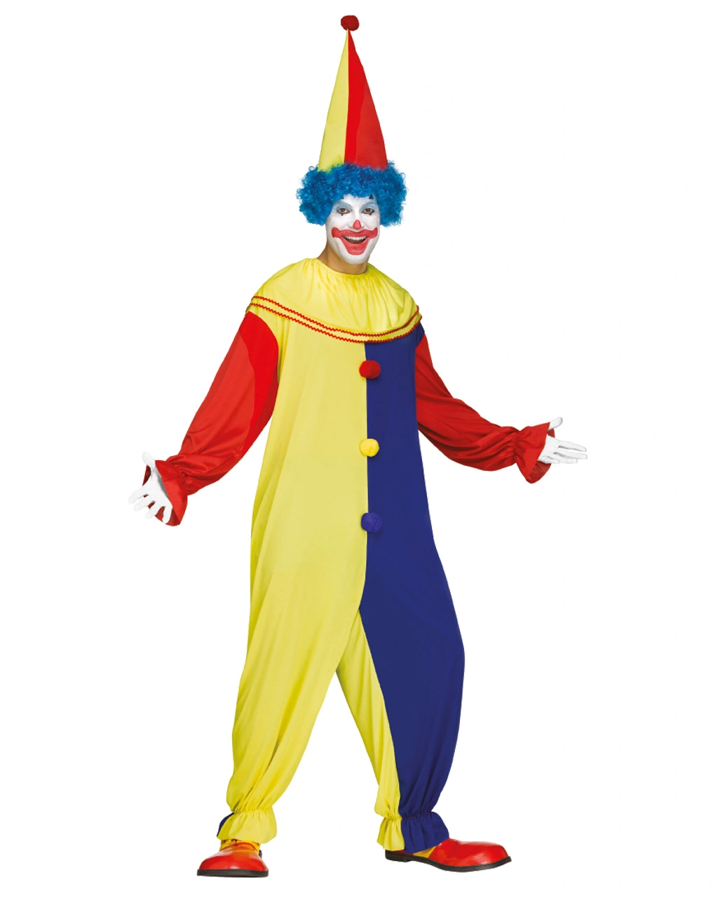 Karnevals Clown Kostüm Mit Hut