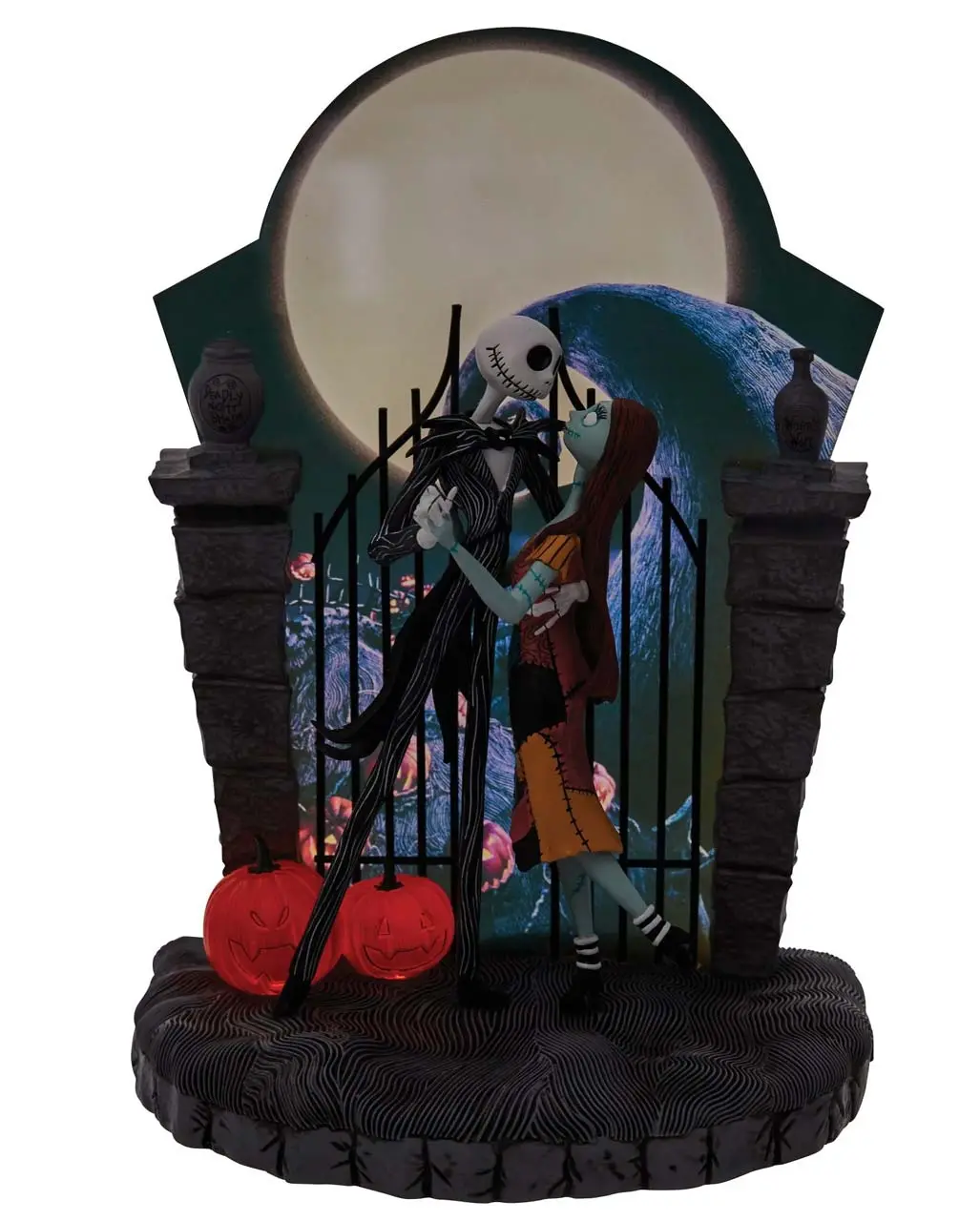 NBC - Jack & Sally Am Tor Figur Mit LED 22cm – Bild 2