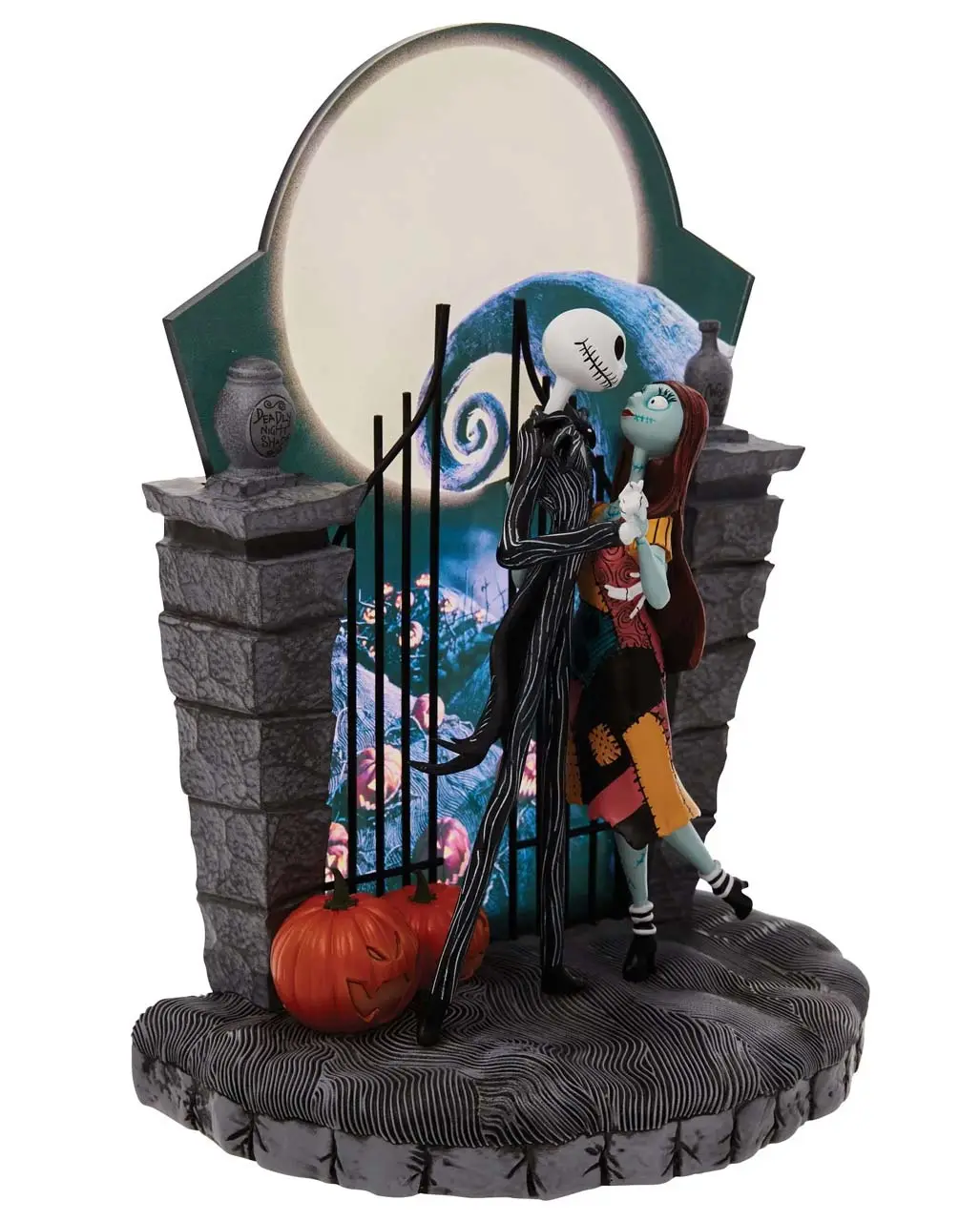 NBC - Jack & Sally Am Tor Figur Mit LED 22cm – Bild 3