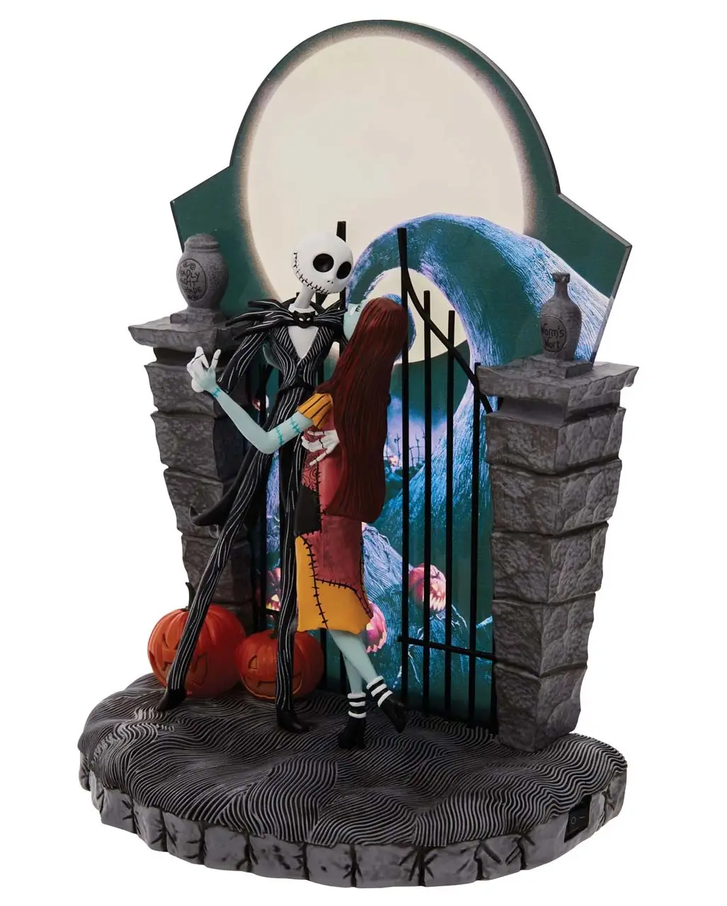 NBC - Jack & Sally Am Tor Figur Mit LED 22cm – Bild 4