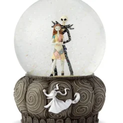 Jack Skellington & Sally Schneekugel Mit Glitter