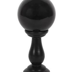 Kleine Schwarze Wahrsagekugel Mit Ständer