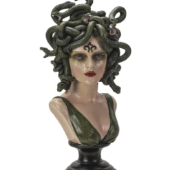 Medusa Statue Mit LED Augen 38cm