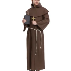 Mönchskutte Kostüm Mit Tonsur Perücke