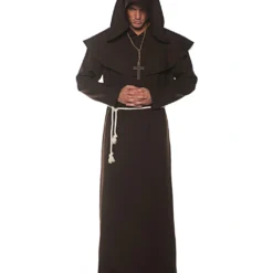 Mönchsrobe Männerkostüm Braun