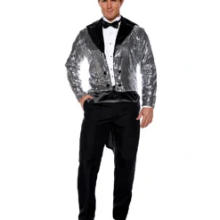 Pailletten Frack Silber