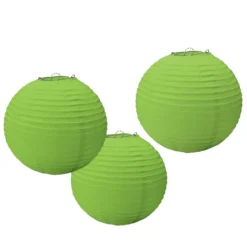 Lampion Set Aus Papier 3 Tlg. Grün