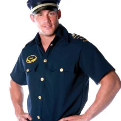 Piloten Shirt Kostüm Gr.L