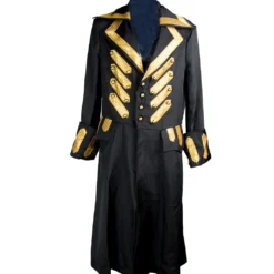 Deluxe Piraten Kostümjacke Schwarz