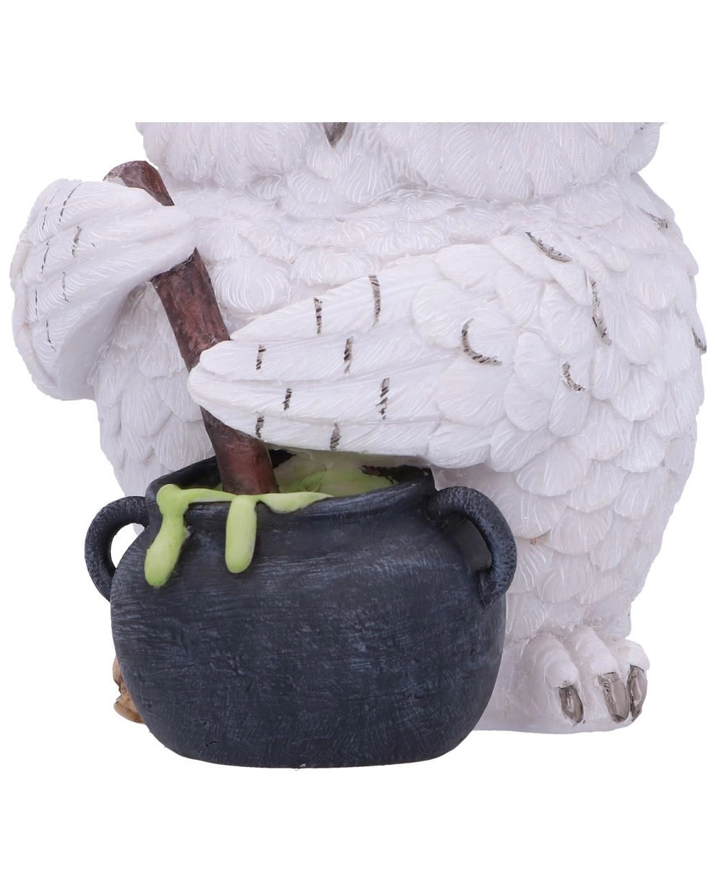 Zauberhafte Schneeeule Mit Hexenkessel – Bild 6