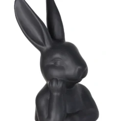 Hasenbüste Schwarz 29,5cm