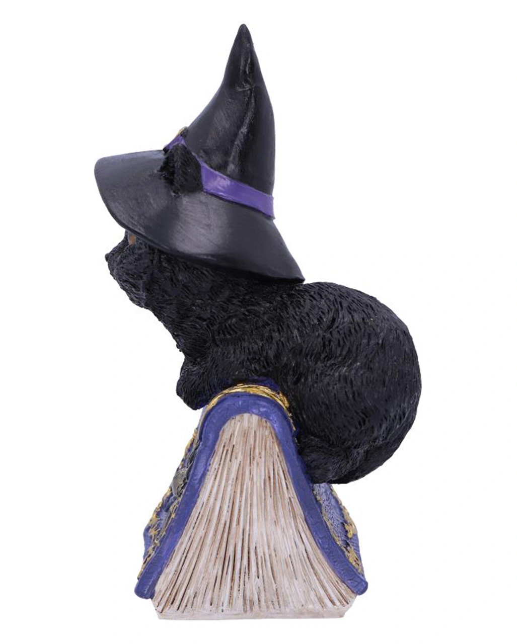 Schwarzes Hexenkätzchen Mit Zauberbuch 12,7cm – Bild 2