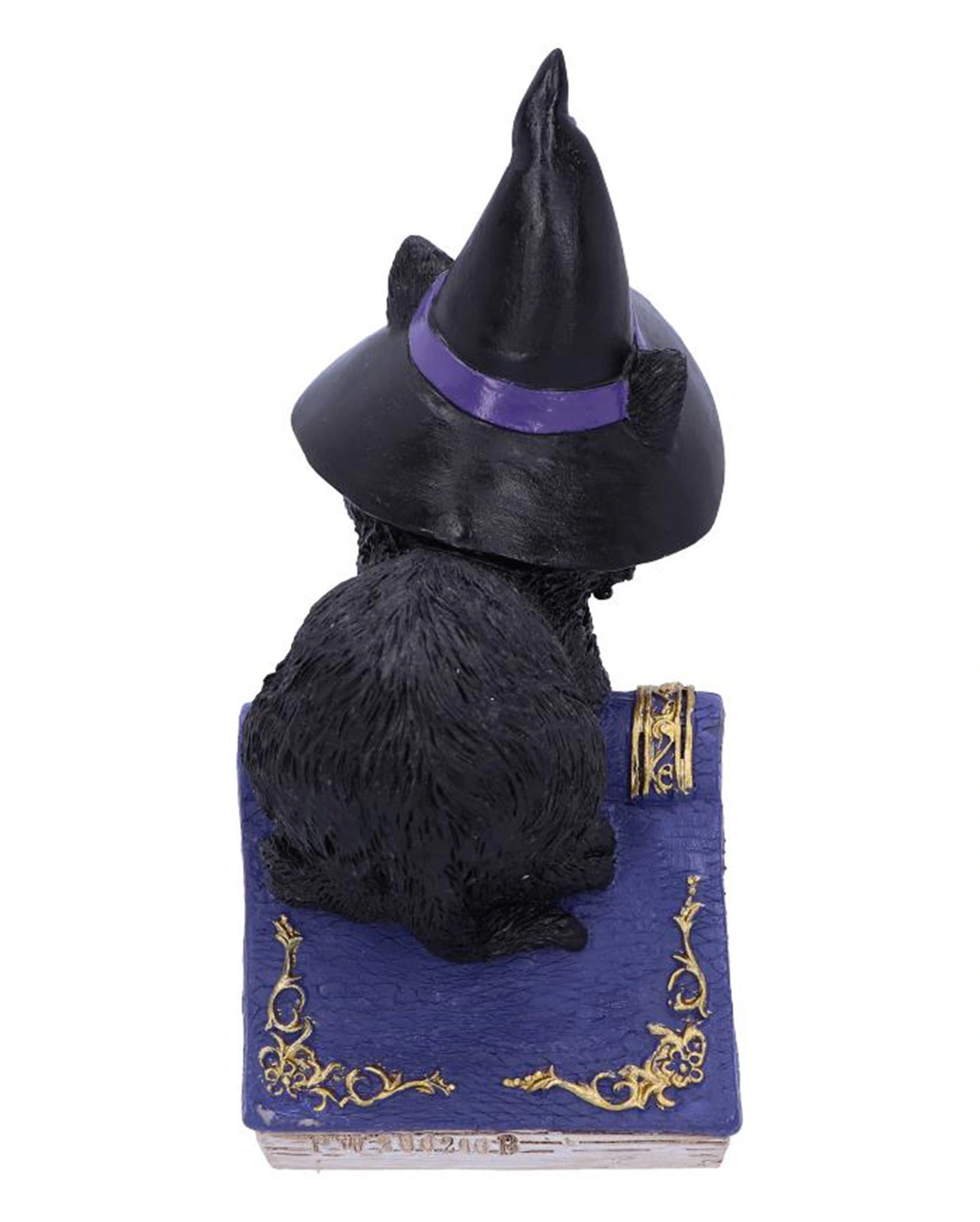 Schwarzes Hexenkätzchen Mit Zauberbuch 12,7cm – Bild 3