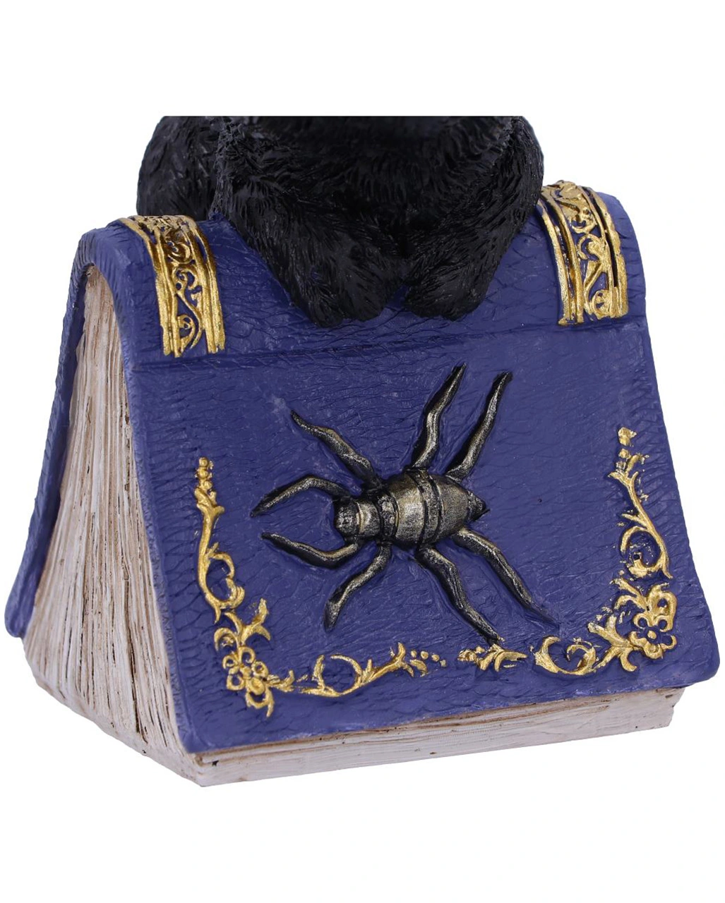 Schwarzes Hexenkätzchen Mit Zauberbuch 12,7cm – Bild 5