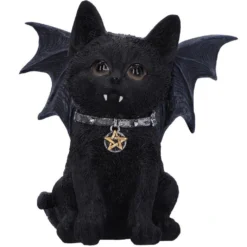 Schwarze Katzenfigur Vampuss 16cm