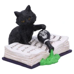 Schwarzes Kätzchen Mit Giftfläschen 10,5cm