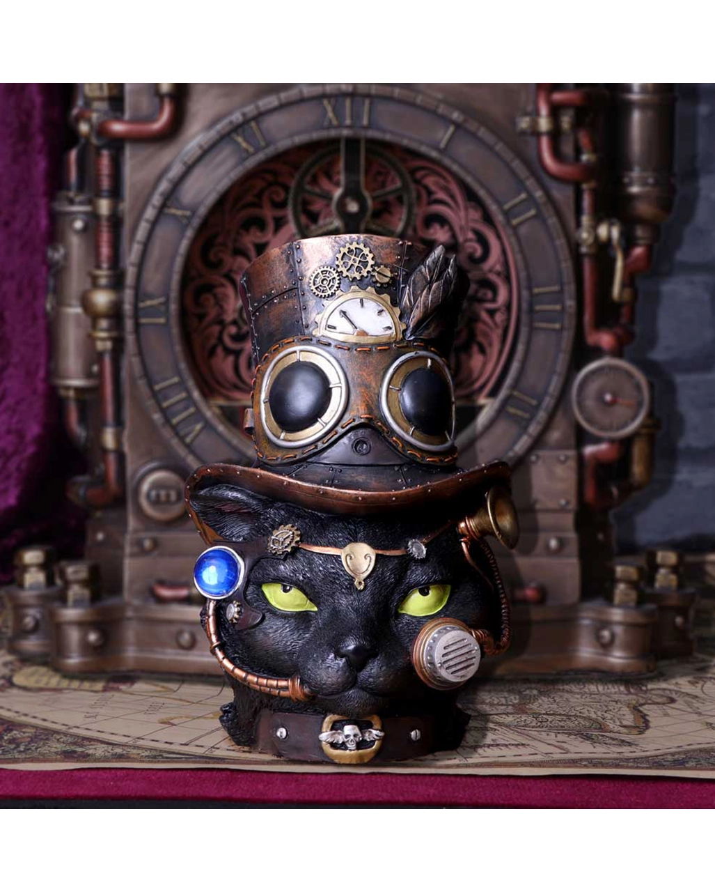 Felius Moog Steampunk Katzen Figur 28,8cm – Bild 6