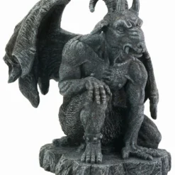 Gargoyle Figur Mit Ziegenkopf