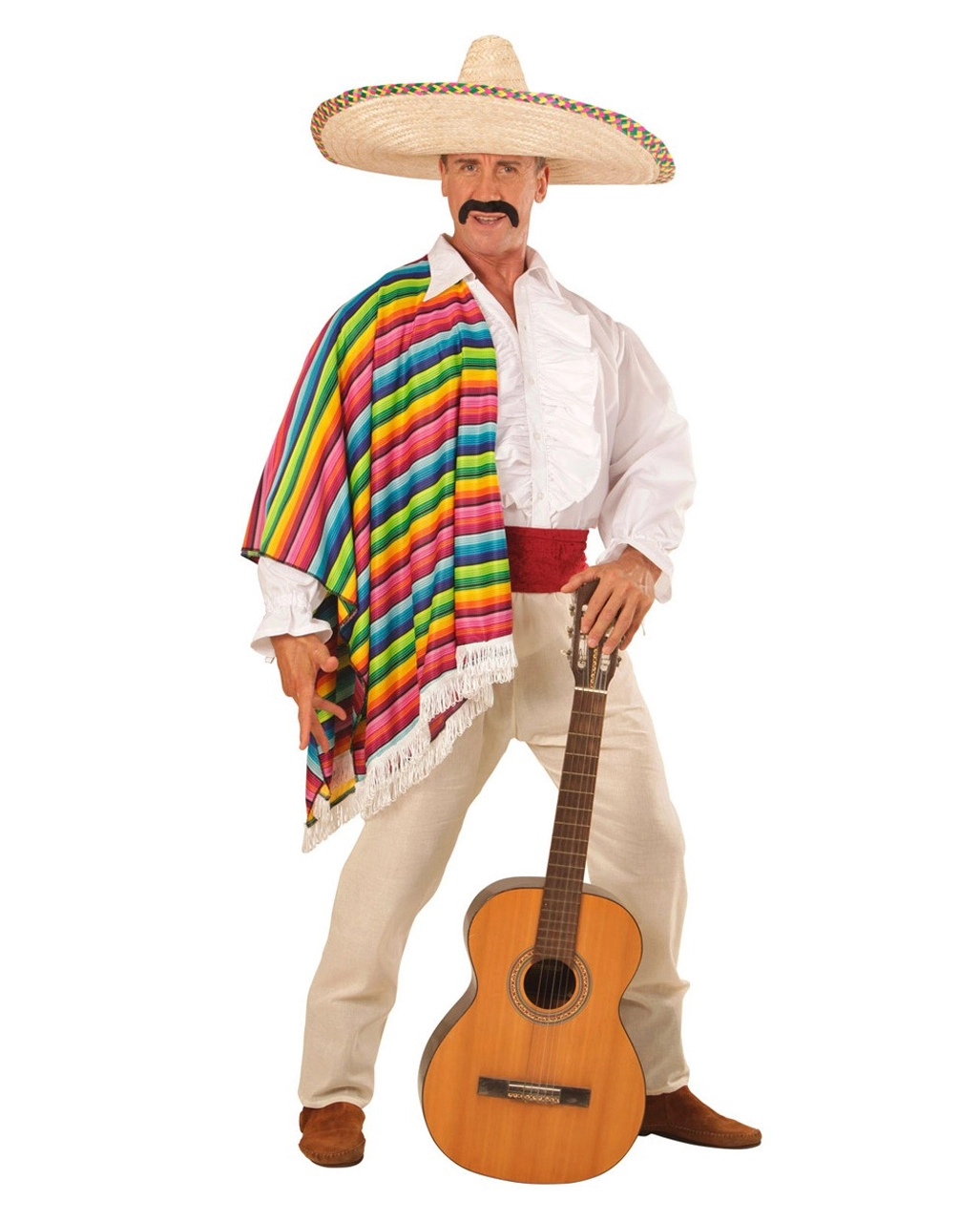 Weißes Herrenhemd Mit Rüschen & Knöpfen – Bild 5